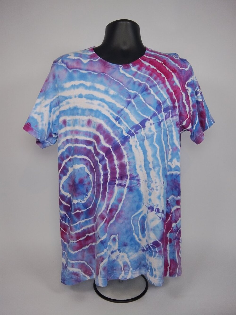 Large Unisex Bella-Canvas 3001C “Geode” Ice Dyed T-Shirt